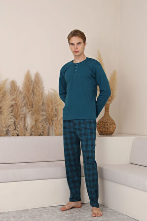 Desenli Erkek Pijama Takımı 16675