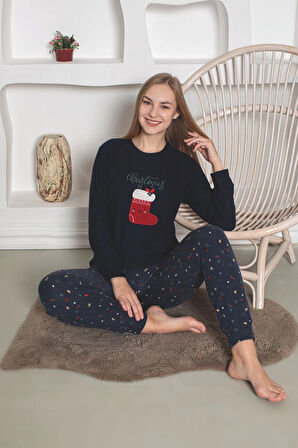Desenli Kadın Pijama Takımı 2105