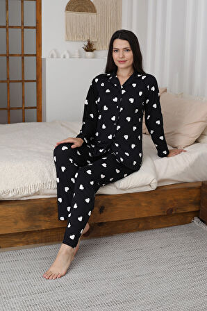 Desenli Kadın Pijama Takımı 3301
