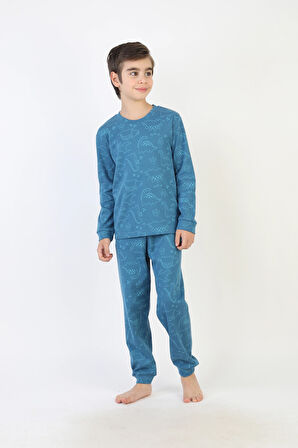 Dinazor Desenli Erkek Çocuk Pijama Takımı 51527