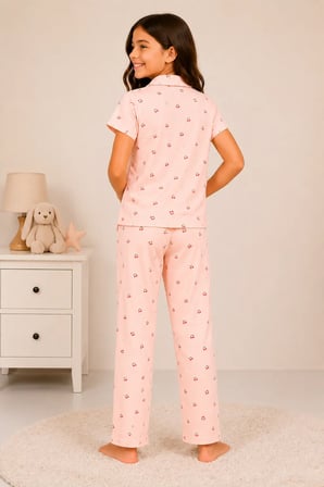 Desenli Kız Çocuk Pijama Takımı 9927