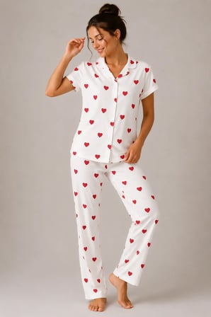 Desenli Kadın Pijama Takımı 9930