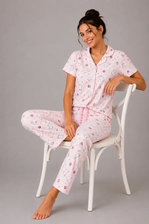 Desenli Kadın Pijama Takımı 9930