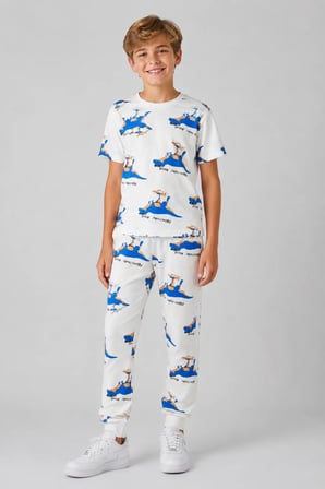 Desenli Erkek Çocuk Pijama Takımı 91101