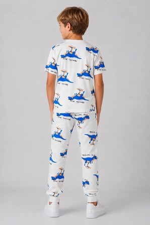 Desenli Erkek Çocuk Pijama Takımı 91101