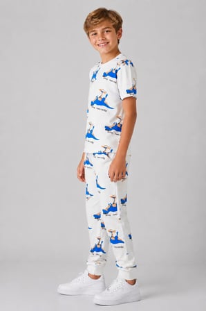 Desenli Erkek Çocuk Pijama Takımı 91101