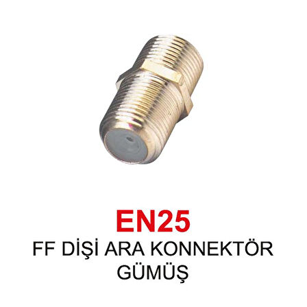 FF DİŞİ ARA KONNEKTÖR FİŞ GÜMÜŞ