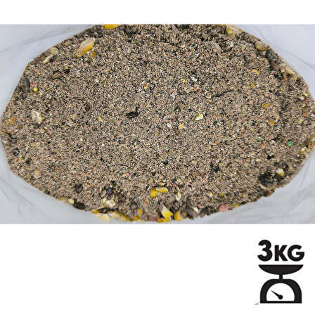 Hedyex 3Kg Sazan Tozu Yüksek Proteinli Özel Katkılı Sazan Alabalık Avı Toz Yem