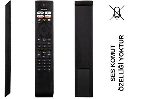 (SES KOMUTSUZ) PHILIPS PH-V4 NETFLIX-RAKUTEN TV-PRIME VIDEO TUŞLU LCD LED TV KUMANDA