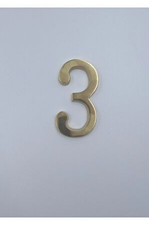 PİRİNÇ RAKAM KAPI NUMARASI 8CM NO:3