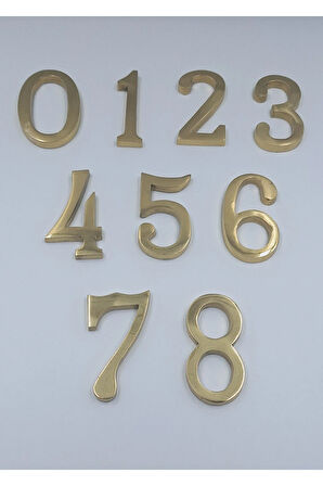 PİRİNÇ RAKAM KAPI NUMARASI 8CM NO:3