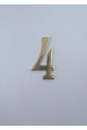 PİRİNÇ RAKAM KAPI NUMARASI 8CM NO:4