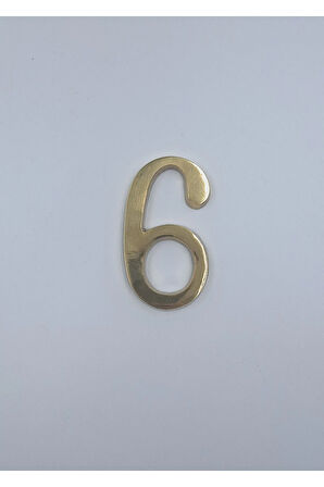 PİRİNÇ RAKAM KAPI NUMARASI 8CM NO:6