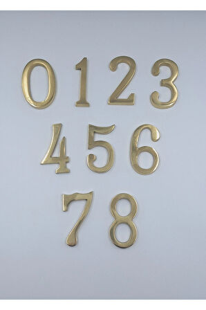 PİRİNÇ RAKAM KAPI NUMARASI 8CM NO:7