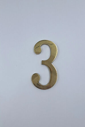 PİRİNÇ RAKAM KAPI NUMARASI 12 CM NO:3