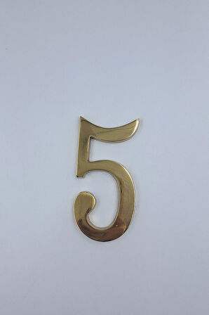 PİRİNÇ RAKAM KAPI NUMARASI 12 CM NO:5