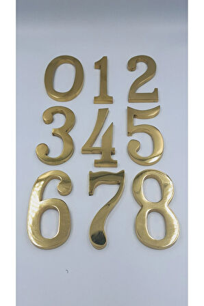 PİRİNÇ RAKAM KAPI NUMARASI 12 CM NO:8