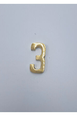 PİRİNÇ DÖKÜM RAKAM 4CM DÜZ NO:3