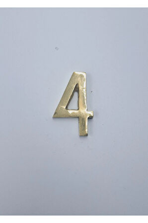 PİRİNÇ DÖKÜM RAKAM 4CM DÜZ NO:4