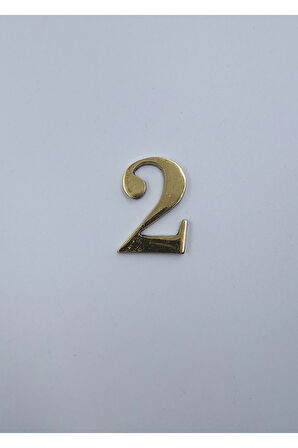 Pirinç Rakam 4cm Tırnaklı No:2