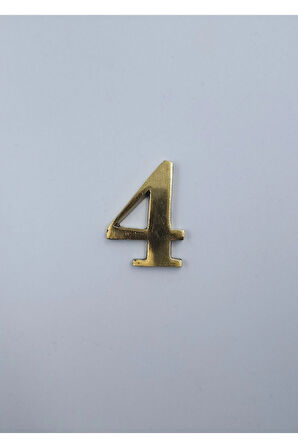 PİRİNÇ RAKAM 4CM TIRNAKLI NO:4