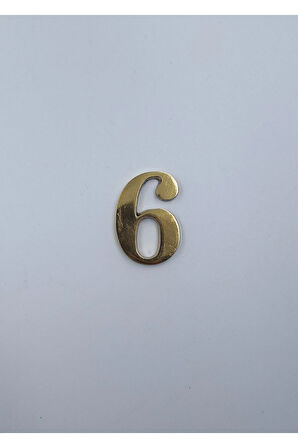 PİRİNÇ RAKAM 4CM TIRNAKLI NO:6