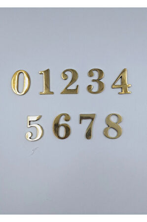 PİRİNÇ RAKAM 4CM TIRNAKLI NO:8