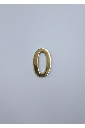 PİRİNÇ RAKAM 6CM DÜZ NO:0