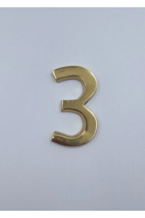 PİRİNÇ RAKAM 6CM DÜZ NO:3