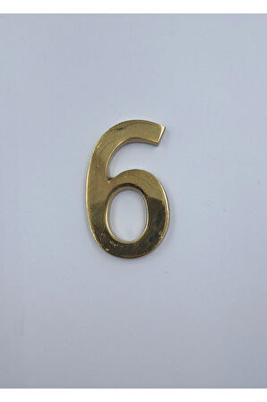 PİRİNÇ RAKAM 6CM DÜZ NO:6