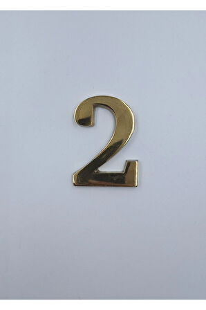 PİRİNÇ RAKAM 6CM TIRNAKLI NO:2