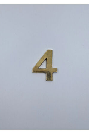 PİRİNÇ RAKAM 6CM TIRNAKLI NO:4