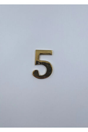 PİRİNÇ RAKAM 6CM TIRNAKLI NO:5