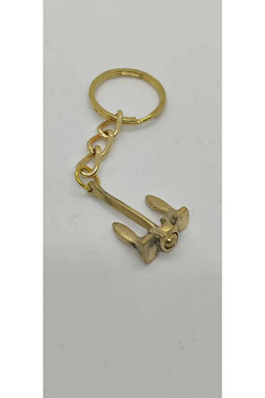 Pirinç Sümus Çıpa Anahtarlık (Küçük Boy )