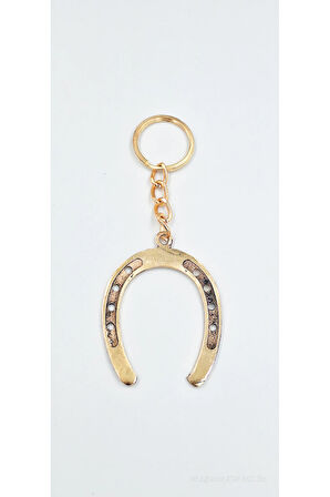 Pirinç At Nalı Anahtarlık (Büyük Boy)