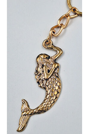 Pirinç Deniz Kızı Anahtarlık