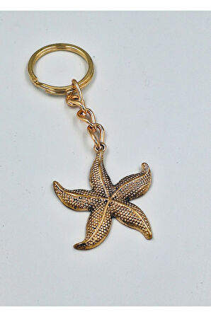 Pirinç Deniz Yıldızı Anahtarlık