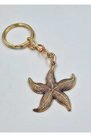 Pirinç Deniz Yıldızı Anahtarlık