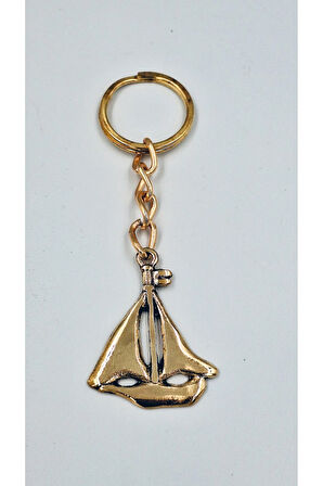 Pirinç Anahtarlık Yelkenli