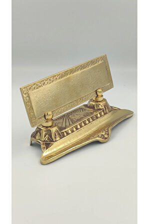 PİRİNÇ MASAÜSTÜ İSİMLİK KALEMLİKLİ