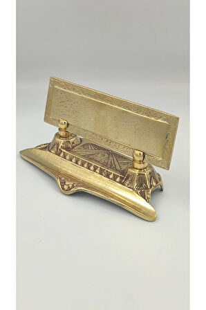 PİRİNÇ MASAÜSTÜ İSİMLİK KALEMLİKLİ