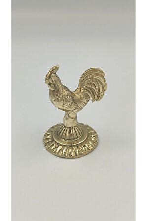 PİRİNÇ DEKORATİF BİBLO HOROZ