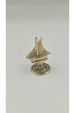 PİRİNÇ DEKORATİF BİBLO YELKENLİ