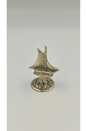 PİRİNÇ DEKORATİF BİBLO YELKENLİ