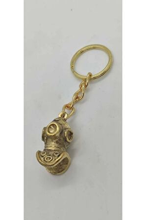 Pirinç Süngerci Başlığı Anahtarlık