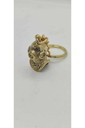 Pirinç Süngerci Başlığı Anahtarlık