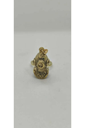 Pirinç Süngerci Başlığı Anahtarlık