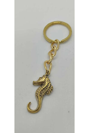 Pirinç Deniz Atı Anahtarlık