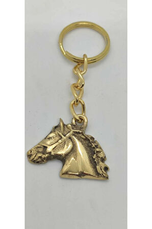 Pirinç At Kafası Anahtarlık