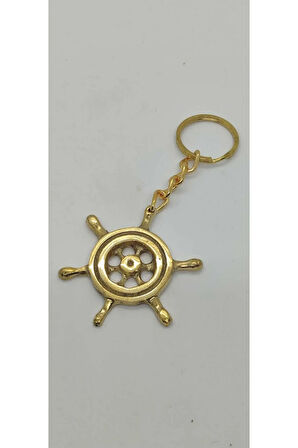 Pirinç Dümen Anahtarlık ( 5,5 cm )